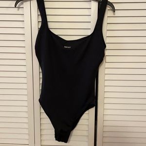 DKNY Black One Piece Swimsuit